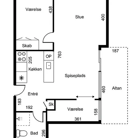 New With Balcony & Best Location In Cph 코펜하겐